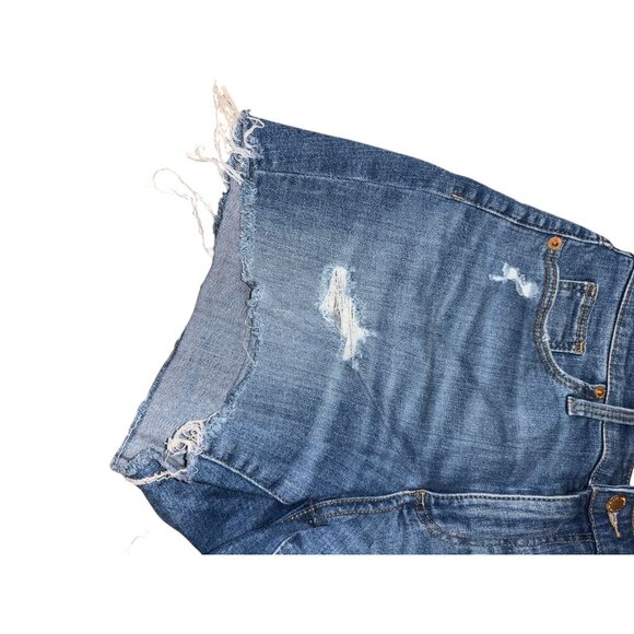 Universal Thread Goods Denim Cut Off Shorts High Rise 6/28 Distressed - Picture 3 of 6